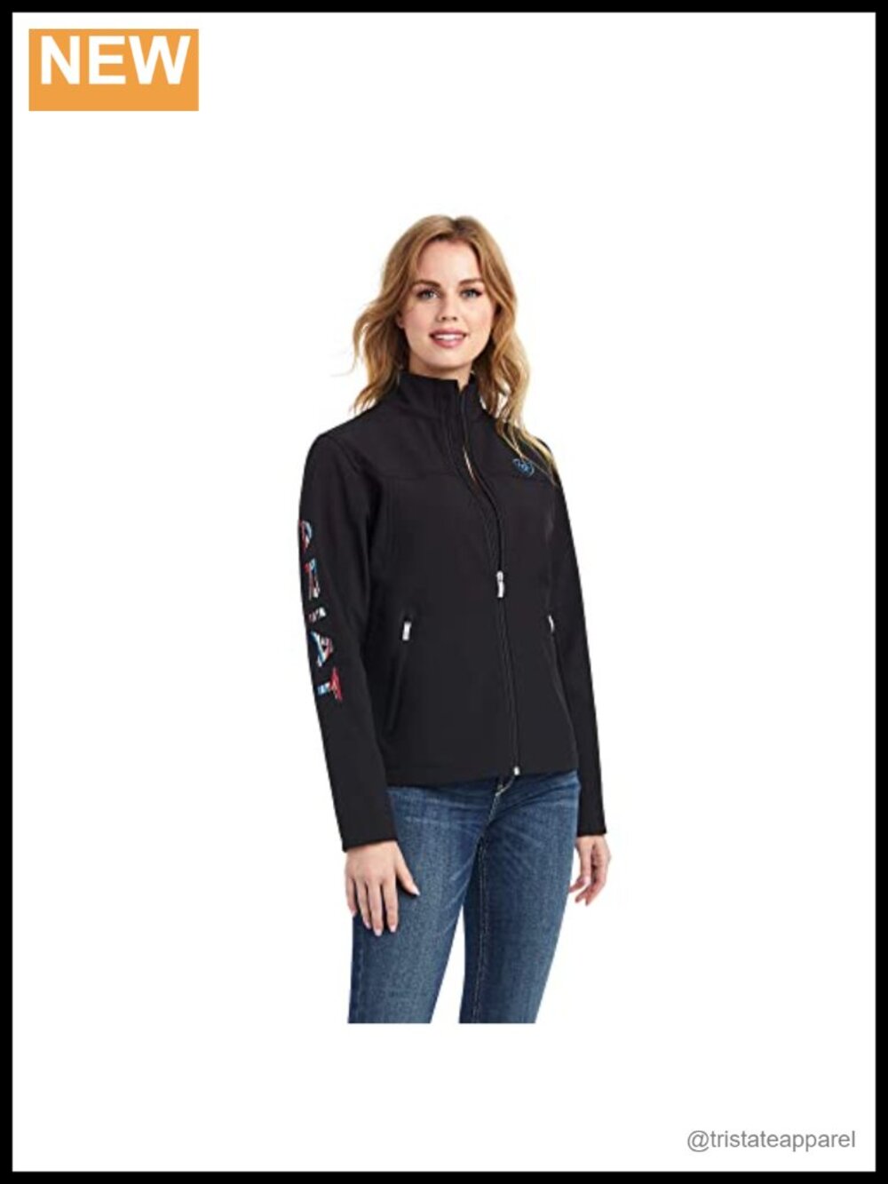 ARIAT New Women's Quilted Water-Resistant Jacket with Stand Collar